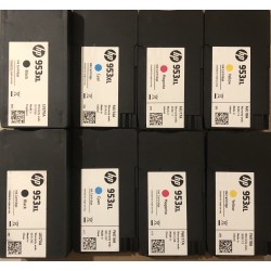 2X HP 953XL  Full Sets- 2xBlack, 2xCyan, 2xMagenta, 2xYellow Ink Cartridges 